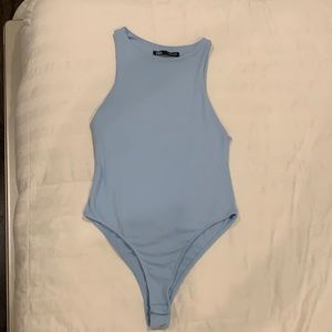 Light blue body top